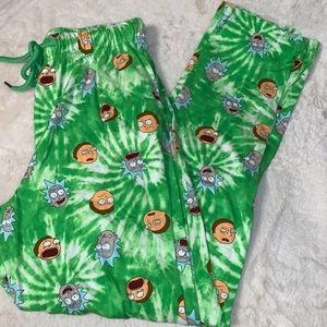 Small Adult Swim Rick & Morty 100% cotton pajama pants